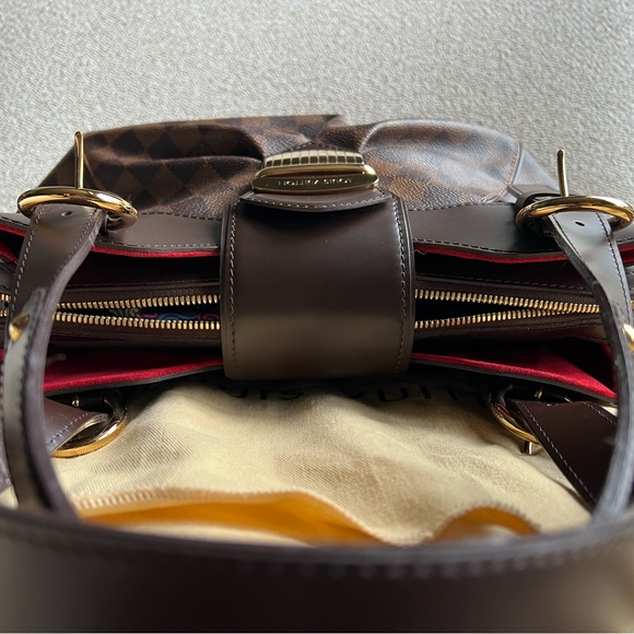 Louis Vuitton Sistina PM Damier Ebene Shoulder Bag second hand - Picture 5 of 14
